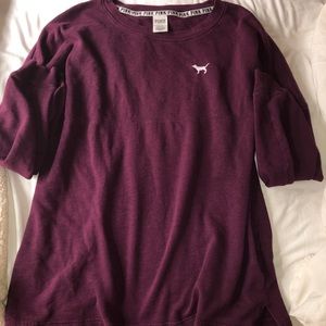 PINK Maroon Long Sleeved Shirt